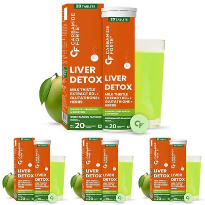 Liver Detox Effervescent Tablets for Daily Liver Health Support 20 Tablets