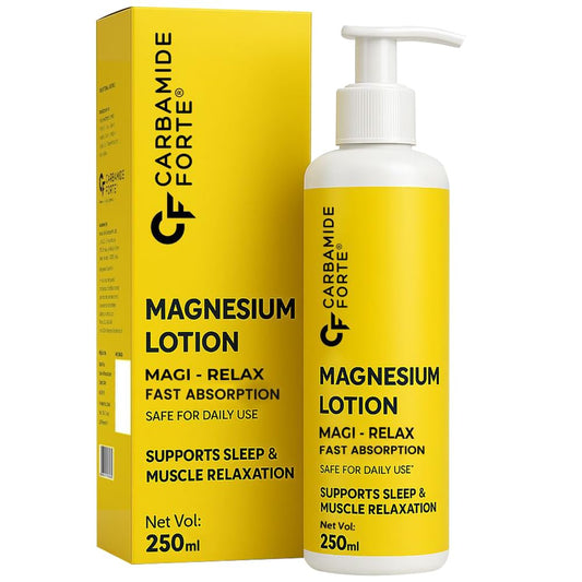 Carbamide Forte Magnesium Oil Lotion | Magnesium Lotion for Feet, Sleep Support, Muscle Recovery & Pain Relief | Magnesium Lotion for Sleep | 250ml