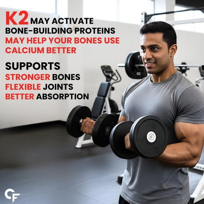 Vitamin K2 MK7 55 mcg 120 Tablets for Bones & Heart Health