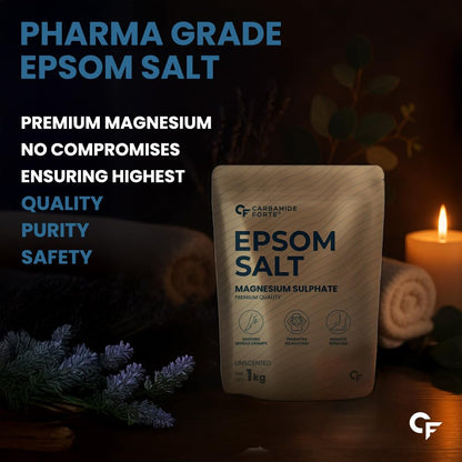 100% Pure Epsom Salt | Muscle Relief, Foot Soak & Relaxing Bath Salt - 1KG