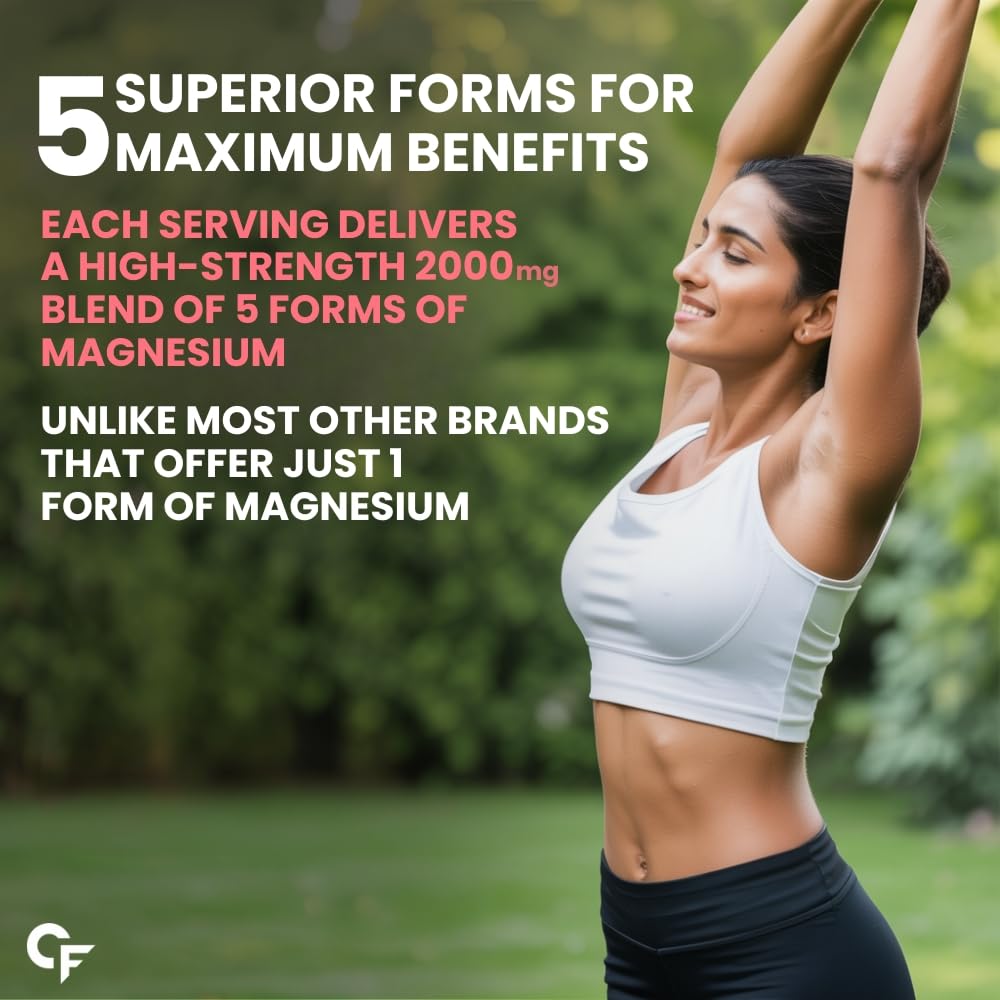 5X Strength Magnesium Complex – 2000mg Per Serving for Full Body Support