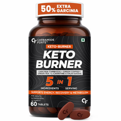 Keto Fat Burner Tablets for Men & Women – 5-in-1 Formula with Garcinia Cambogia (60 Tablets)