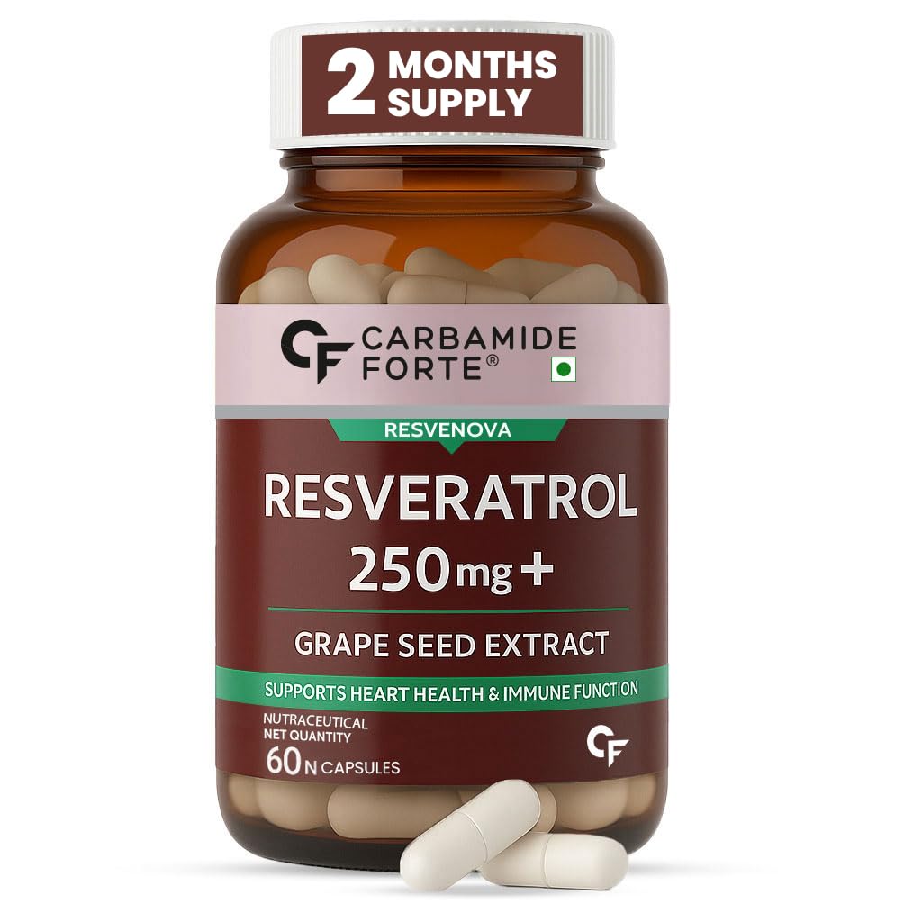Resveratrol 250 mg Grape Seed – 60 Veg Capsules