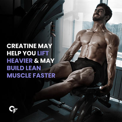 Carbamide Forte Micronized Creatine Monohydrate 100gm Supplement Powder | Monohydrate Creatine Powder for Lean Muscle Volumization, Strength & Energy - Unflavoured - 33 Servings - 100g