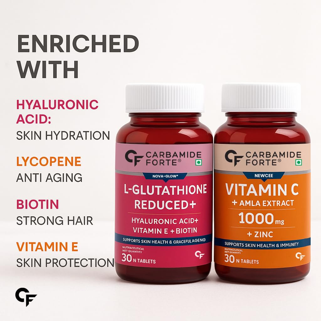 Japanese Reduced Glutathione 500 mg | With Vitamin C & Amla