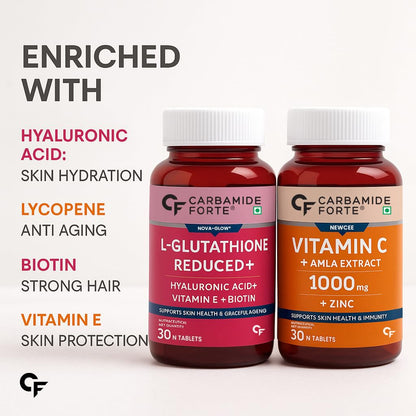 Japanese Reduced Glutathione 500 mg | With Vitamin C & Amla