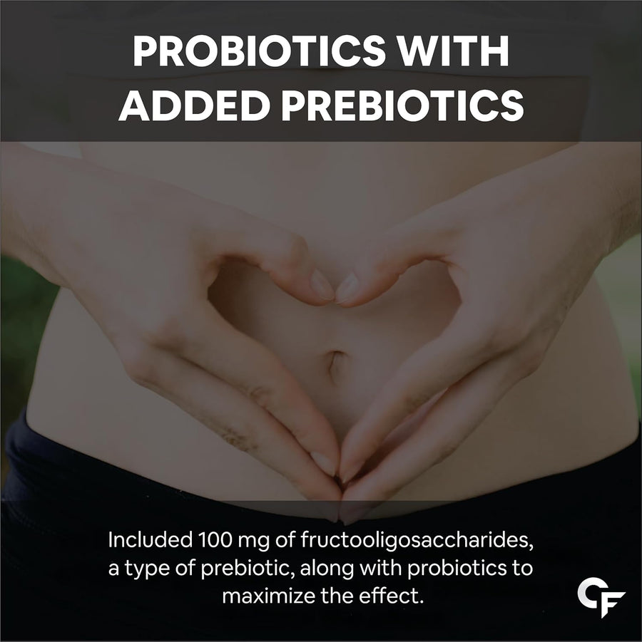 Carbamide Forte Probiotics Supplement 30 Billion for Women & Men - 60 Veg Capsules