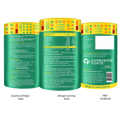 Carbamide Forte Calcium with Vitamin D Gummies - 60 Veg Gummies