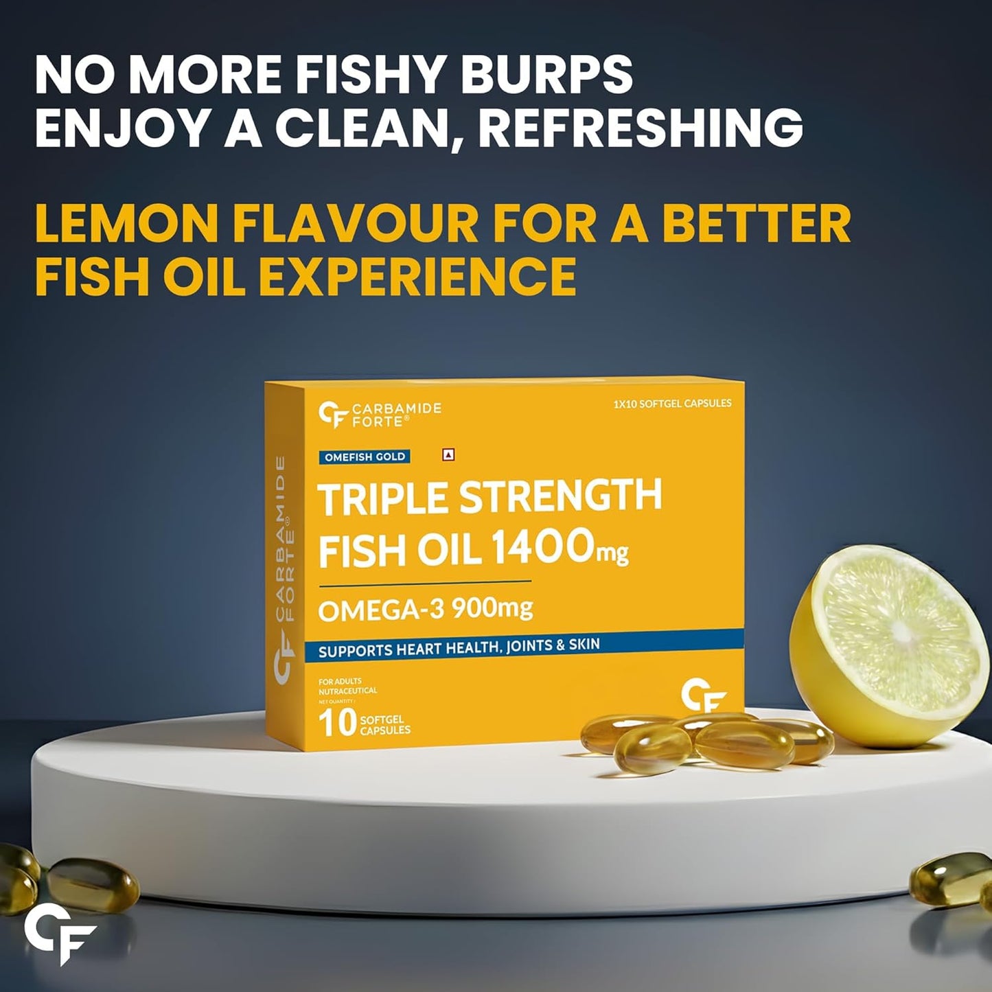 Triple Strength Omega 3 Fish Oil Capsules 1400mg | 10 Softgels