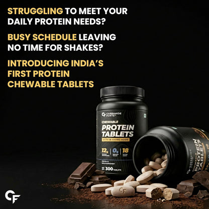 Protein Chewable Tablets with Whey Isolate – 12g Protein & 18 Amino Acids