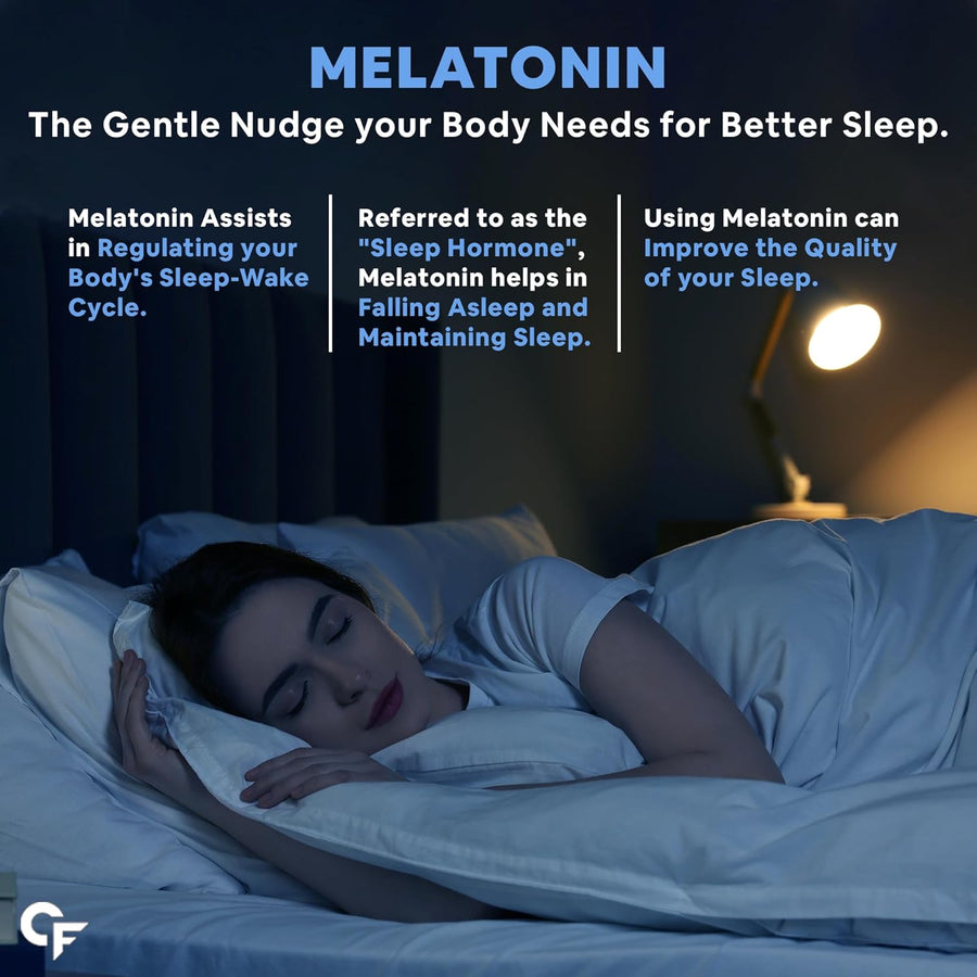 Carbamide Forte 10 mg Melatonin Gummies to Sleep | Sleep Gummies for Men and Women | Gummies for Deep Sleep | Sleep Supplements | 60 Veg Sugar Free Melatonin Gummies 10mg
