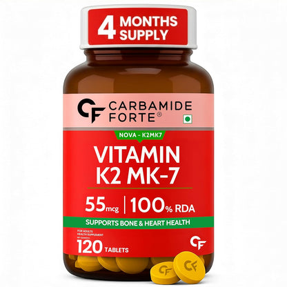 Vitamin K2 MK7 55 mcg 120 Tablets for Bones & Heart Health
