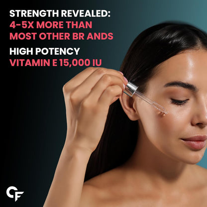 Carbamide Forte Vitamin E Oil For Face & Hair | Vitamin E Oil 15000 IU - Pharma Grade & Tested for Purity - 30ml