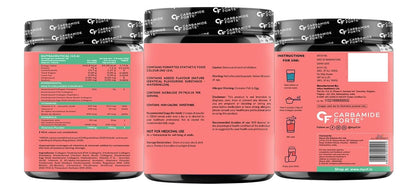 Carbamide Forte Hydrolyzed Multi Collagen Powder With Marine Collagen, All 5 Types of Collagen Peptides Included - TYPE I, II, III, V, X Collagen Supplements for Women & Men, Watermelon Flavor - 200g