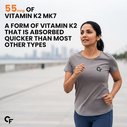 Vitamin D3 K2 Supplement | Veg D3 - Lichen - 60 Tablets