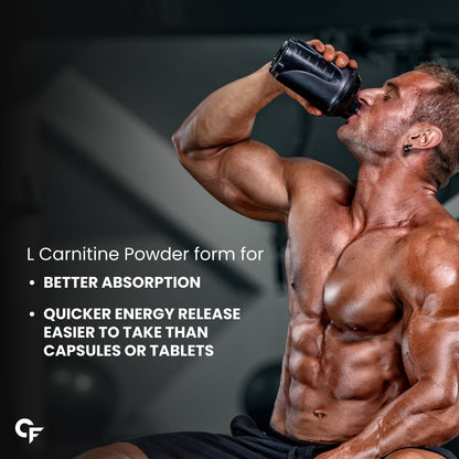 Carbamide Forte L Carnitine L Tartrate 2000mg Powder for Pre & Post Workout - Blackcurrant Flavour - 150g