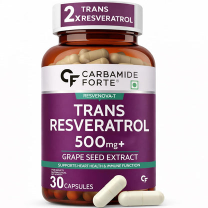Resveratrol 500mg with Grape Seed Extract – Antioxidant Support Supplement