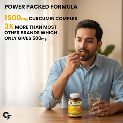 Curcumin 95% + Piperine 10 mg | 60 Veg Tablets