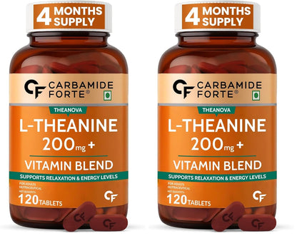 L-Theanine 200mg Tablets for Relaxation, Focus & Stress Balance – 120 Tablets