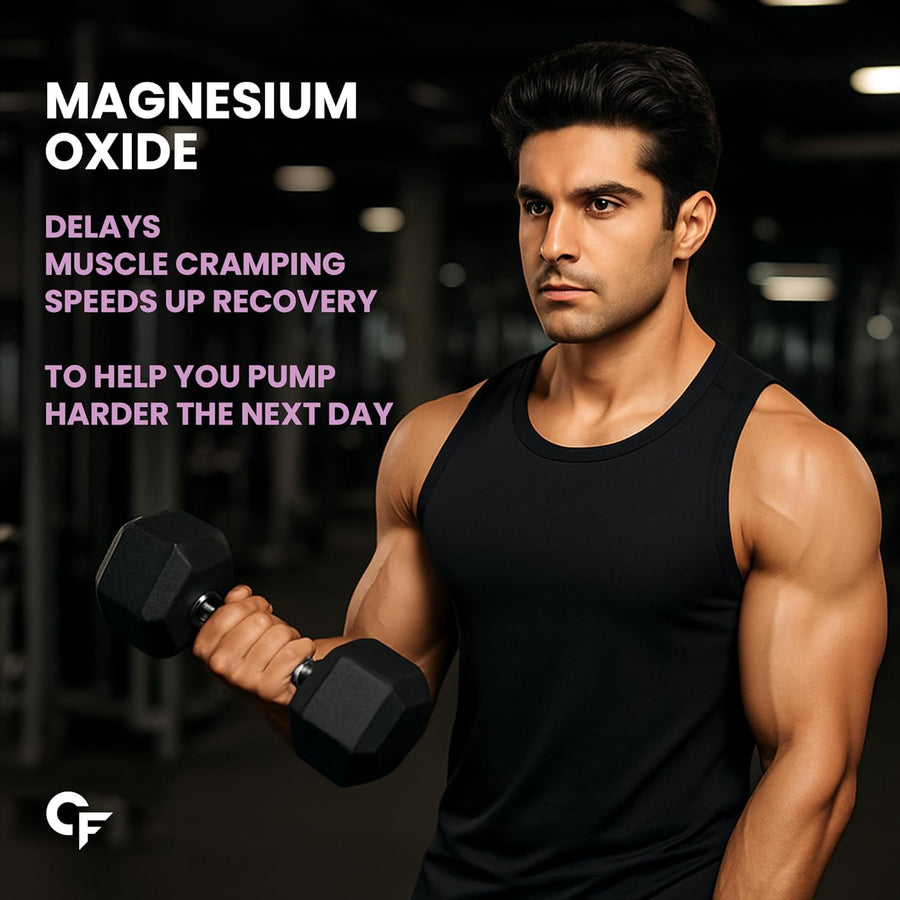 Carbamide Forte Chelated Magnesium Citrate Oxide Supplement | Triple Magnesium Supplement Supports Bones Muscles & Nerves 1382.91mg Per Serving - 120 Veg Tablets