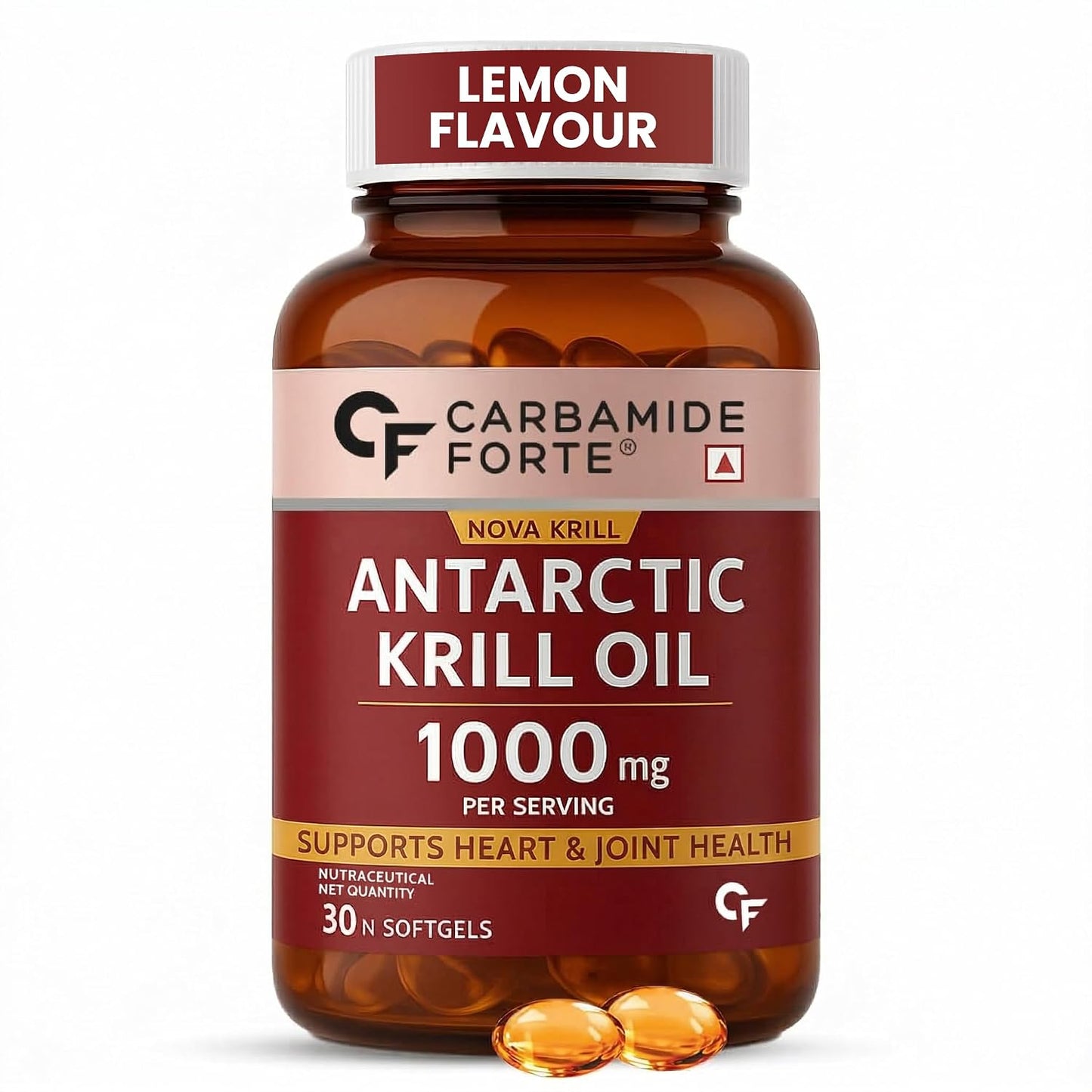 Antarctic Krill Oil 1000 mg – Omega-3 with Phospholipids & Astaxanthin for Heart, Brain & Joint Support