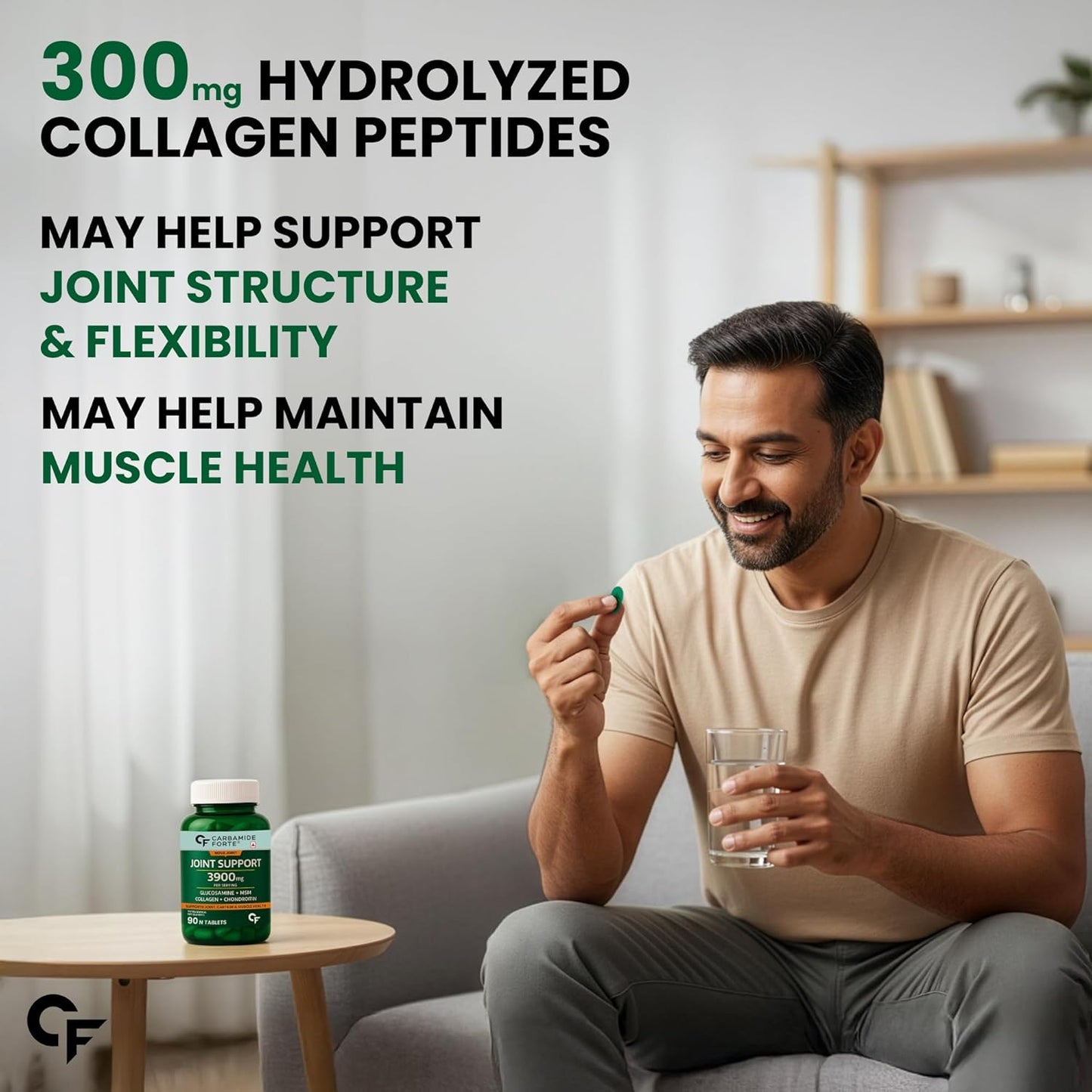 Glucosamine Chondroitin MSM 3900 mg | Joint Support | 90 Tablets