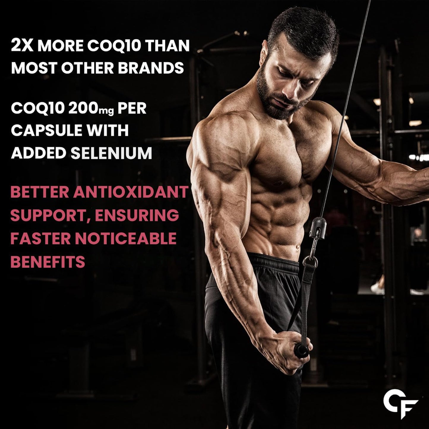 Coenzyme Q10 (CoQ10) 200 mg with Selenium 5 mg | 60 Capsules