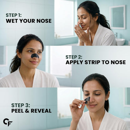 Charcoal Nose Strips for Blackhead Removal - 10 N Strips