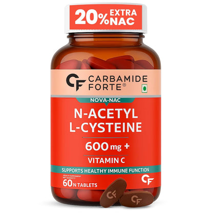 Carbamide Forte N-Acetyl, L-Cysteine 600mg (NAC) - 60 Veg Tablets