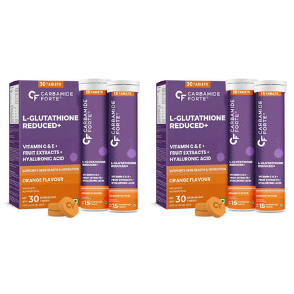 Japanese Reduced L-Glutathione Effervescent Tablets 600mg for Skin Health Support Pack of 30 Tablets