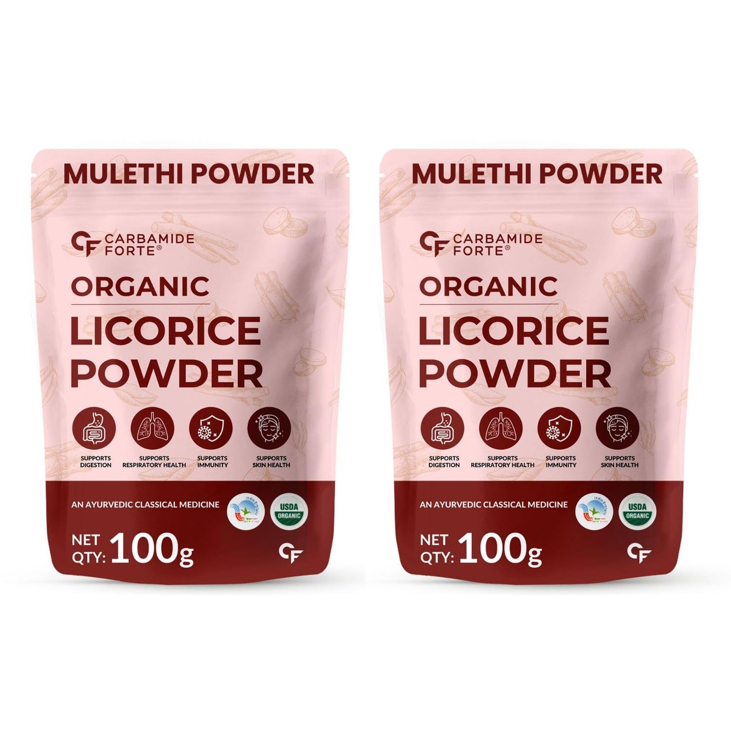 Organic Licorice Powder (Mulethi) – Pure Ayurvedic Root Herb 100g