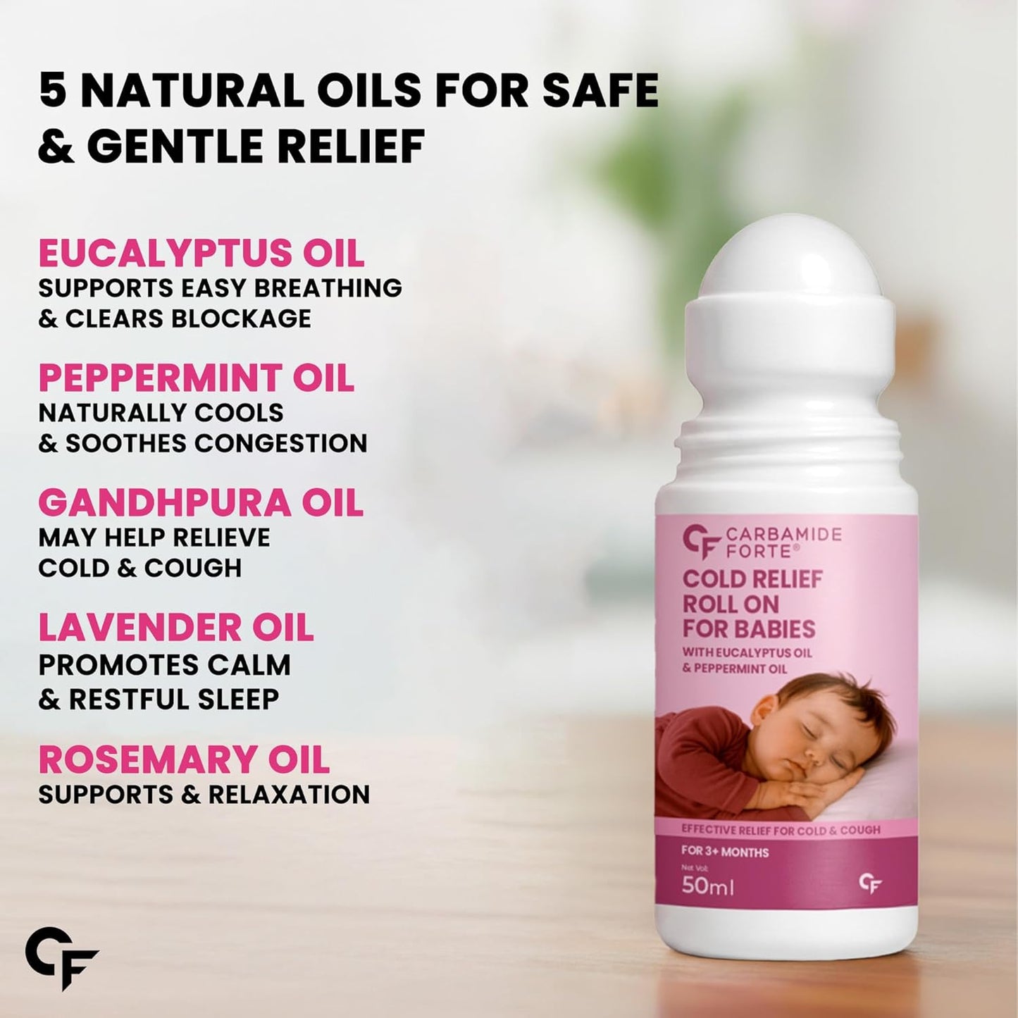 Cold Relief Roll On for Babies Ayurvedic Formula | 50 ml