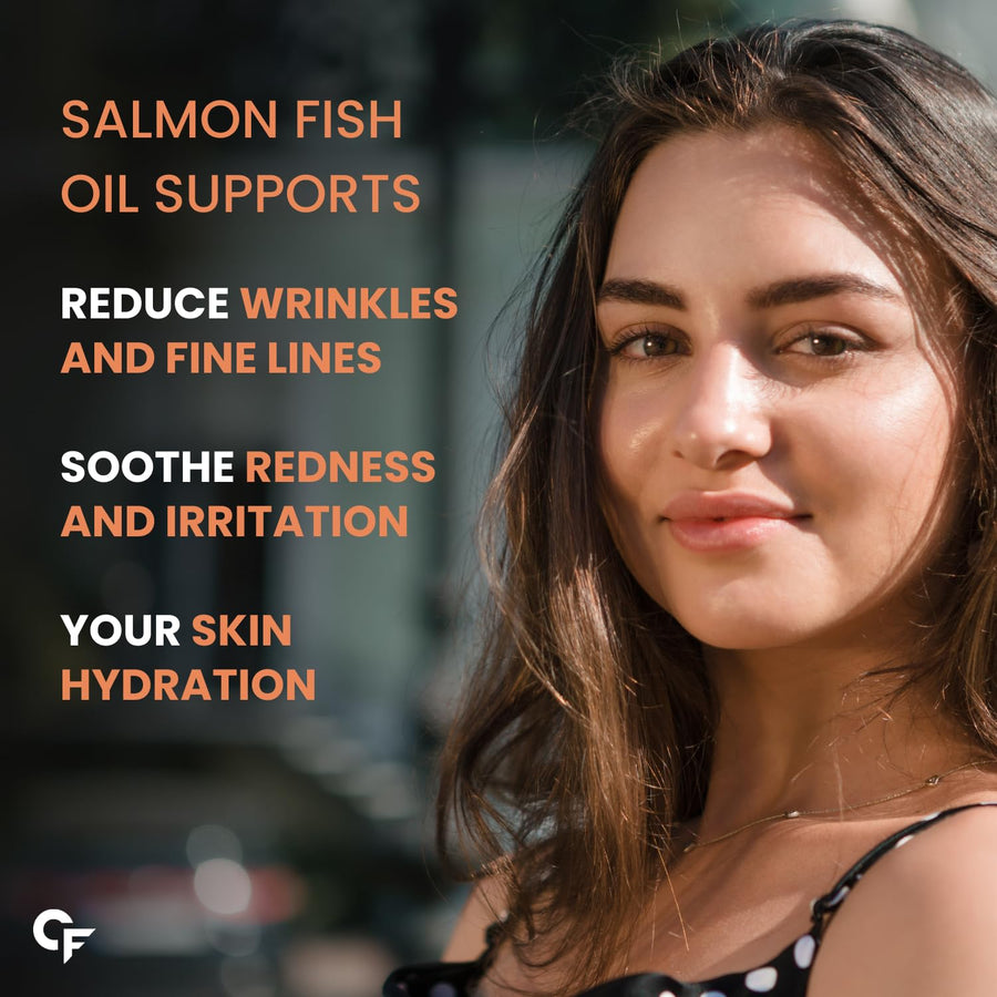 Carbamide Forte Salmon Fish Oil Omega 3 Capsule 1000 mg for Adults -Softgel Capsules 90 Count