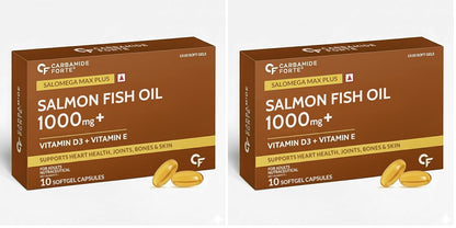 Salmon Omega 3 Fish Oil Capsules – 1000mg Softgels | 10 Softgels