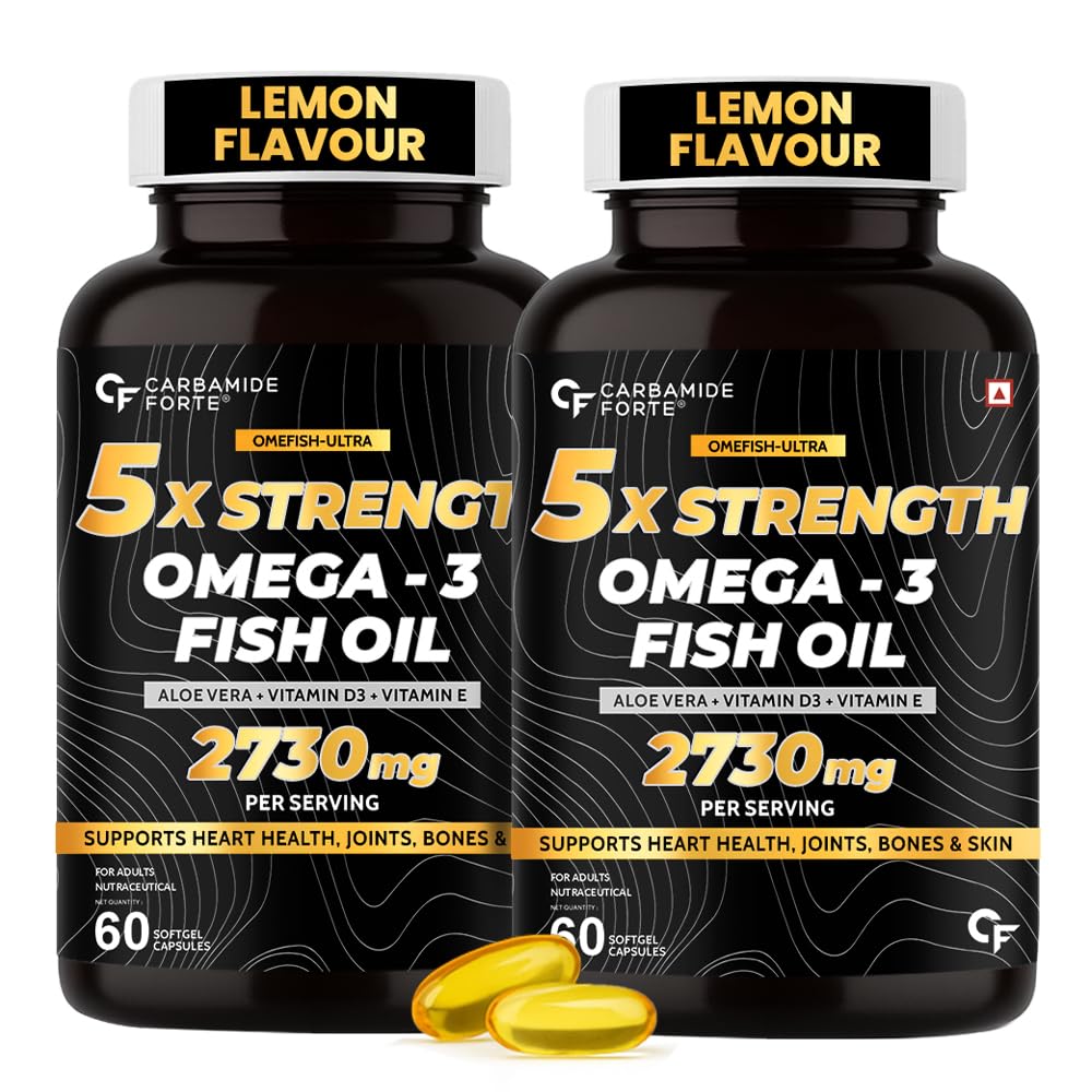 5× Strength Fish Oil - Omega-3 Capsules