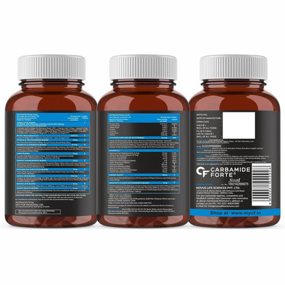 Carbamide Forte Multivitamin Tablet for Men & women | Multi Vitamin for Men Gym & sports | Multivitamins for Energy & Fitness | Multivitamin for Men gym with BCAA, Amino Acids, Probiotics & Antioxidants - 81 Ingredients - 60 Tablets