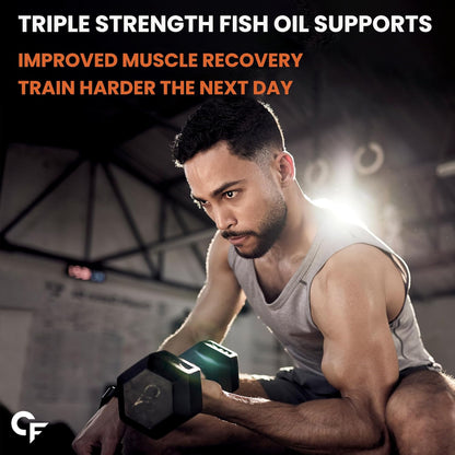 Carbamide Forte Triple Strength Omega 3 Fish Oil Capsules 1400mg | Fatty Acid Supplements | Fish Oil | Omega 3 Supplement - 30 Capsules