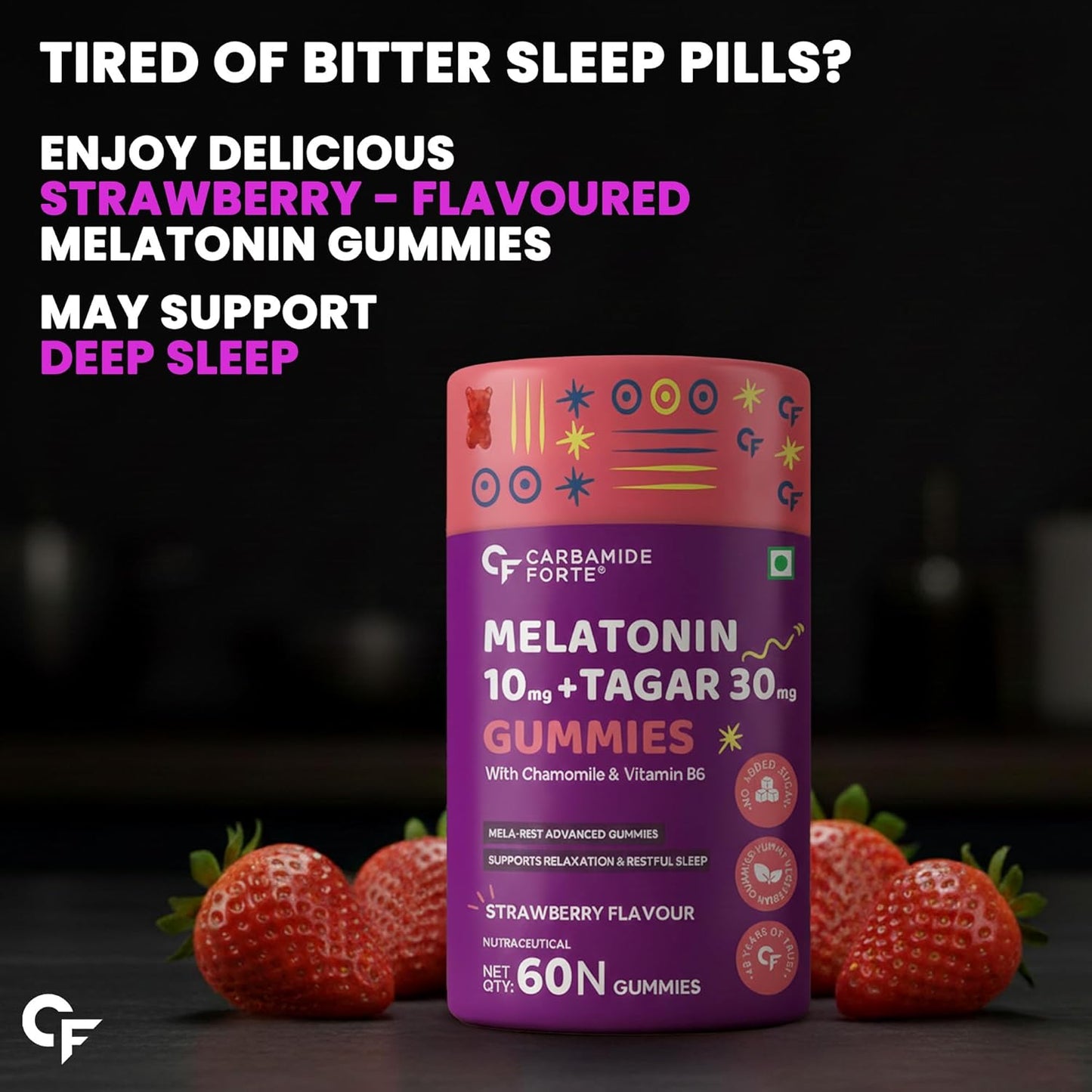 Advanced Melatonin Blend Supplement  | Nighttime Sleep Formula