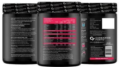Carbamide Forte Pre Workout Powder | Pre Workout Supplement for Men and Women | Preworkout Supplement with Taurine & Creatine Monohydrate for Energy, Focus & Strength | Watermelon Flavour – 40 Servings - 200g