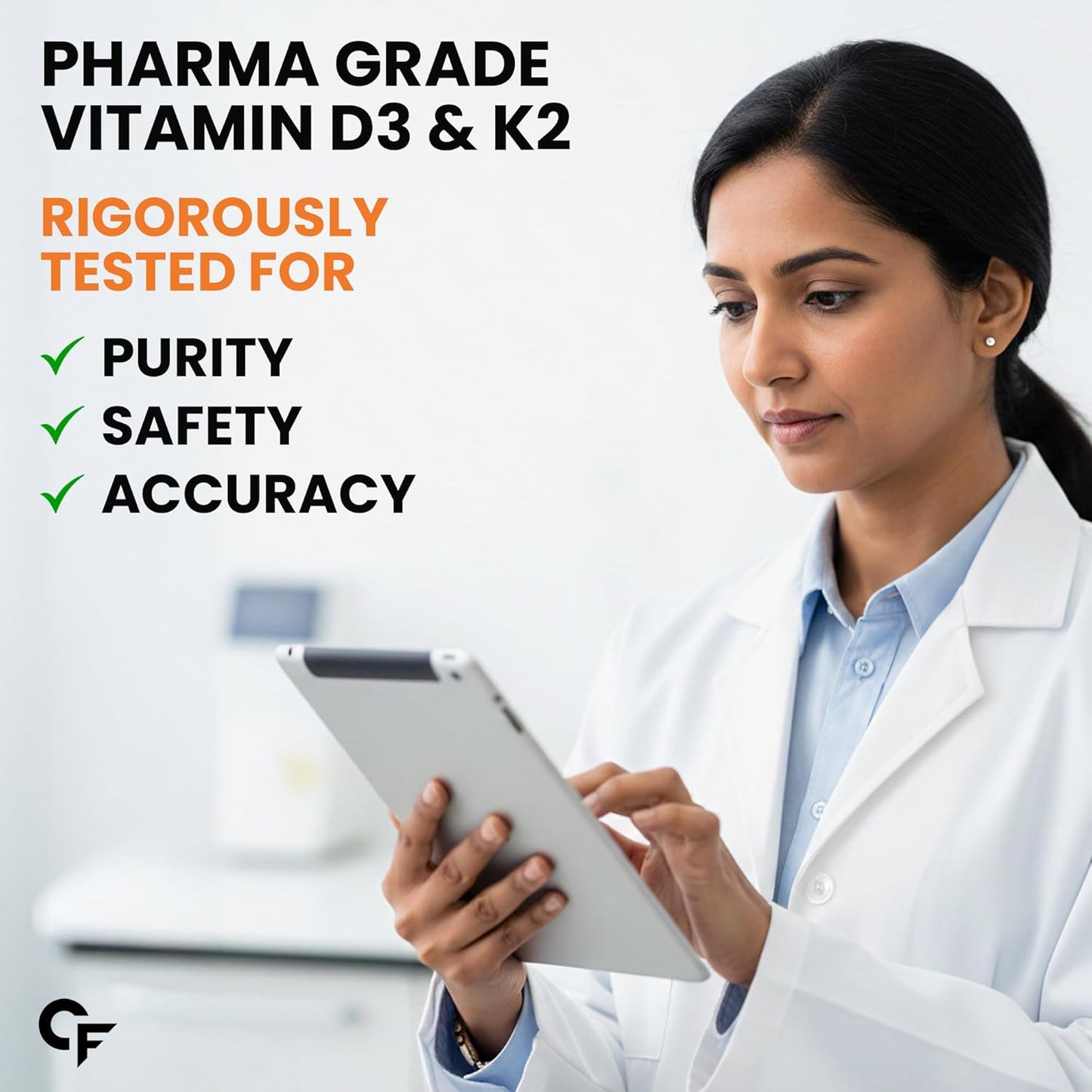 Vitamin D3 K2 Supplement | Veg D3 - Lichen - 60 Tablets