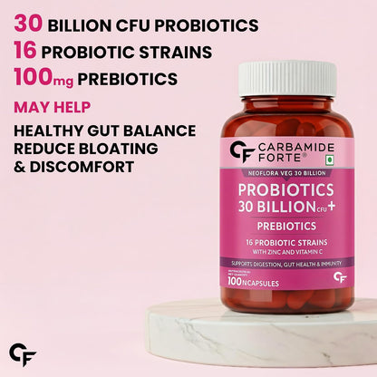 Probiotics 30 Billion CFU – 100 Veg Capsules