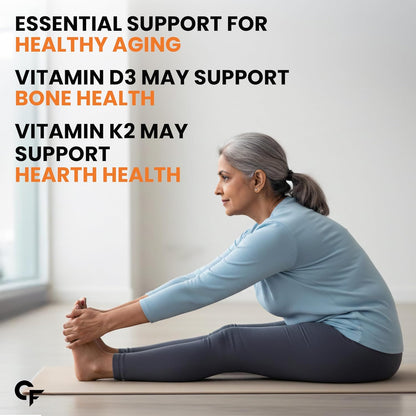 Vitamin D3 K2 Supplement | Veg D3 - Lichen - 60 Tablets