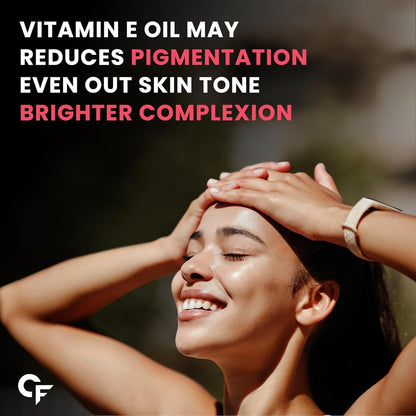 Carbamide Forte Vitamin E Oil For Face & Hair | Vitamin E Oil 15000 IU - Pharma Grade & Tested for Purity - 30ml