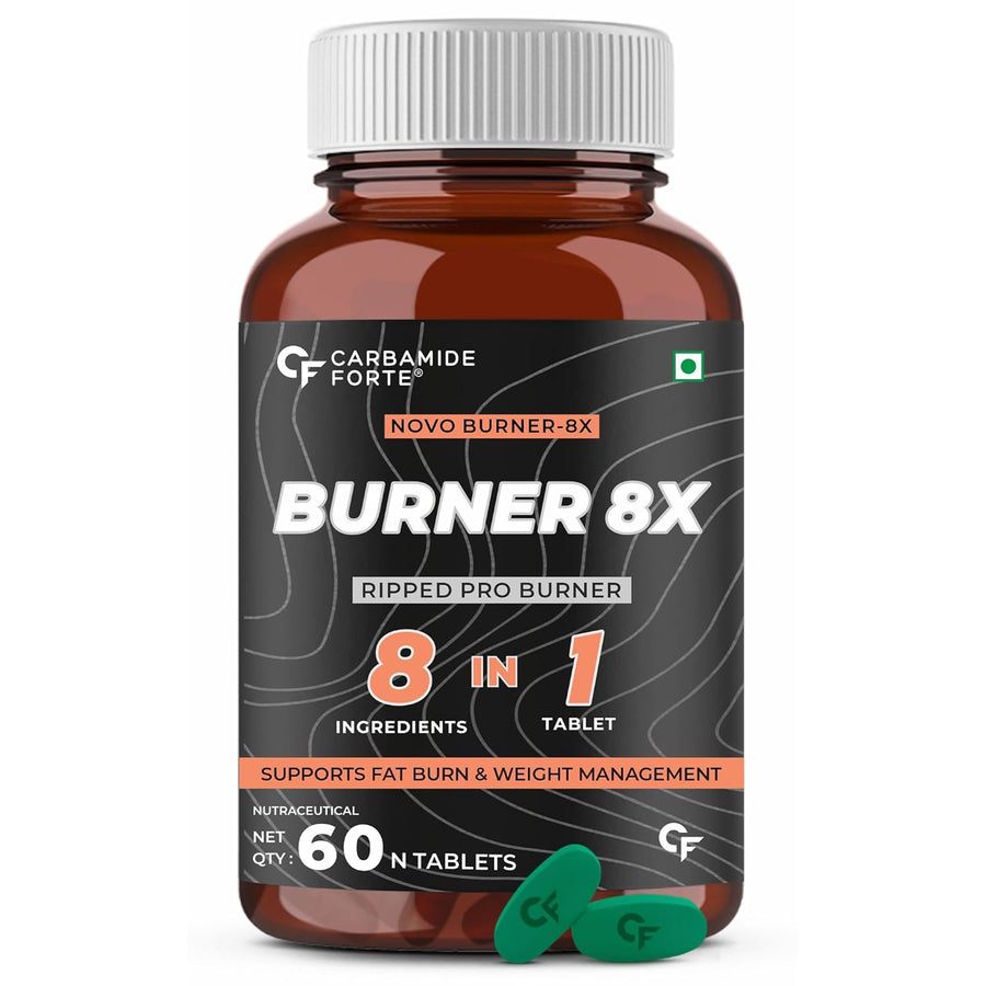 Carbamide Forte Fat Burner for Men & Women | Weight Loss Support - 60 Veg Tablets, 180 Grams, 30 Servings