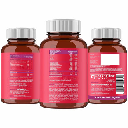 Carbamide Forte 100% Veg Collagen Supplements For Skin & Hair | Plant Based Collagen Tablet For Women & Men | Veg Supplement That May Support Youthful & Radiant Skin Tone | Vegetarian Tablet For Women & Men
