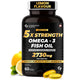 5× Strength Fish Oil - Omega-3 Capsules