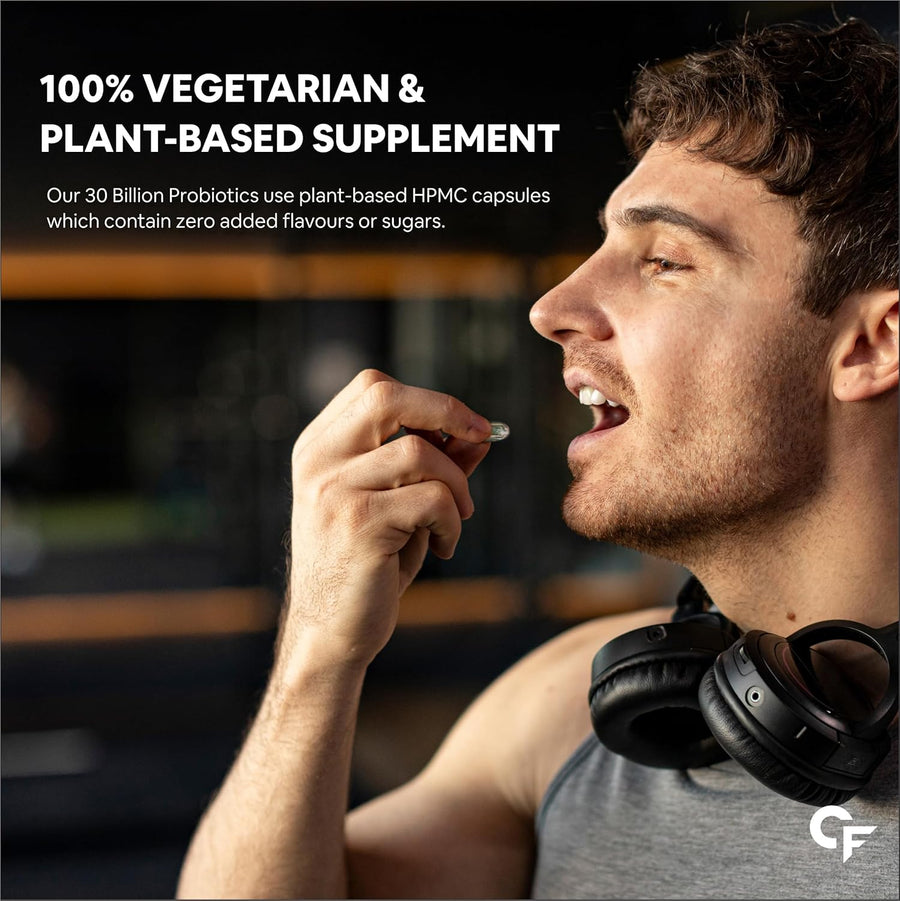 Carbamide Forte Probiotics Supplement 30 Billion for Women & Men - 60 Veg Capsules