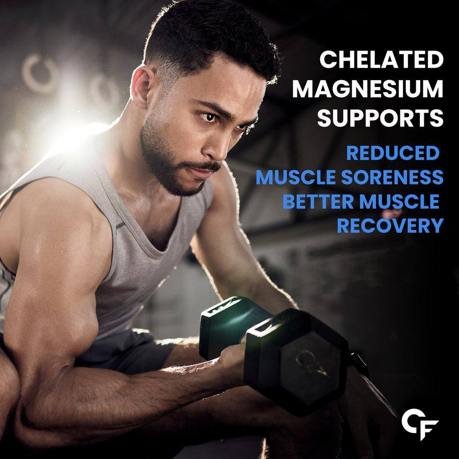 CF Chelated Magnesium Glycinate 2000mg Per Serving Supplement - 120 Veg Tablets