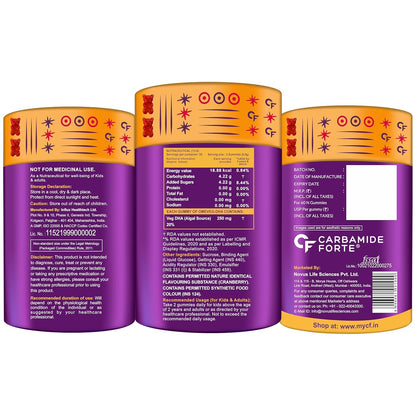 Carbamide Forte Veg Omega3 DHA 250mg - Gummies for Men, Women & Kids with Vegetarian DHA | No Fish oil Used | Omega Veg DHA Gummies | Healthy Heart, Brain & Joints - 60 Veg Gummies