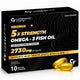 5X Strength Omega 3 Fish Oil Capsules – 2730mg with Vitamins D3, A & E | 10 Softgels